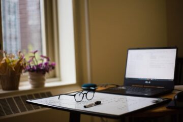 study, school, college, nyc, apartment, nature, glasses, plants, laptop